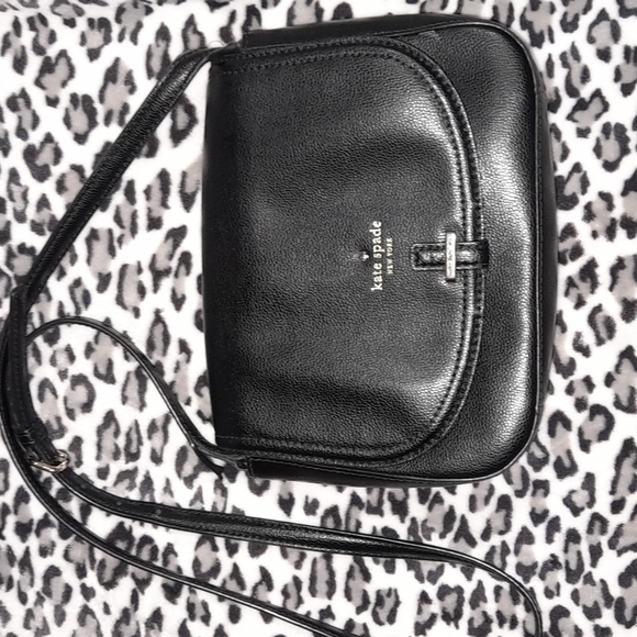 kate spade Handbags - Kate Spade black leather crossbody purse